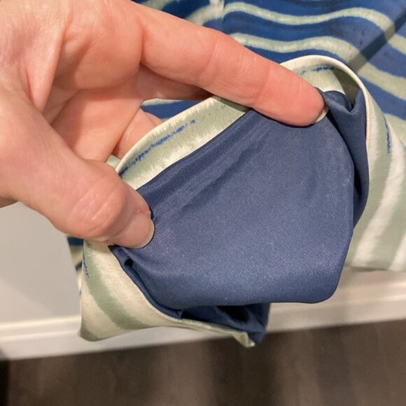 Karen Millen Modern Stripe Dress In Blue size 6 - Picture 7 of 16